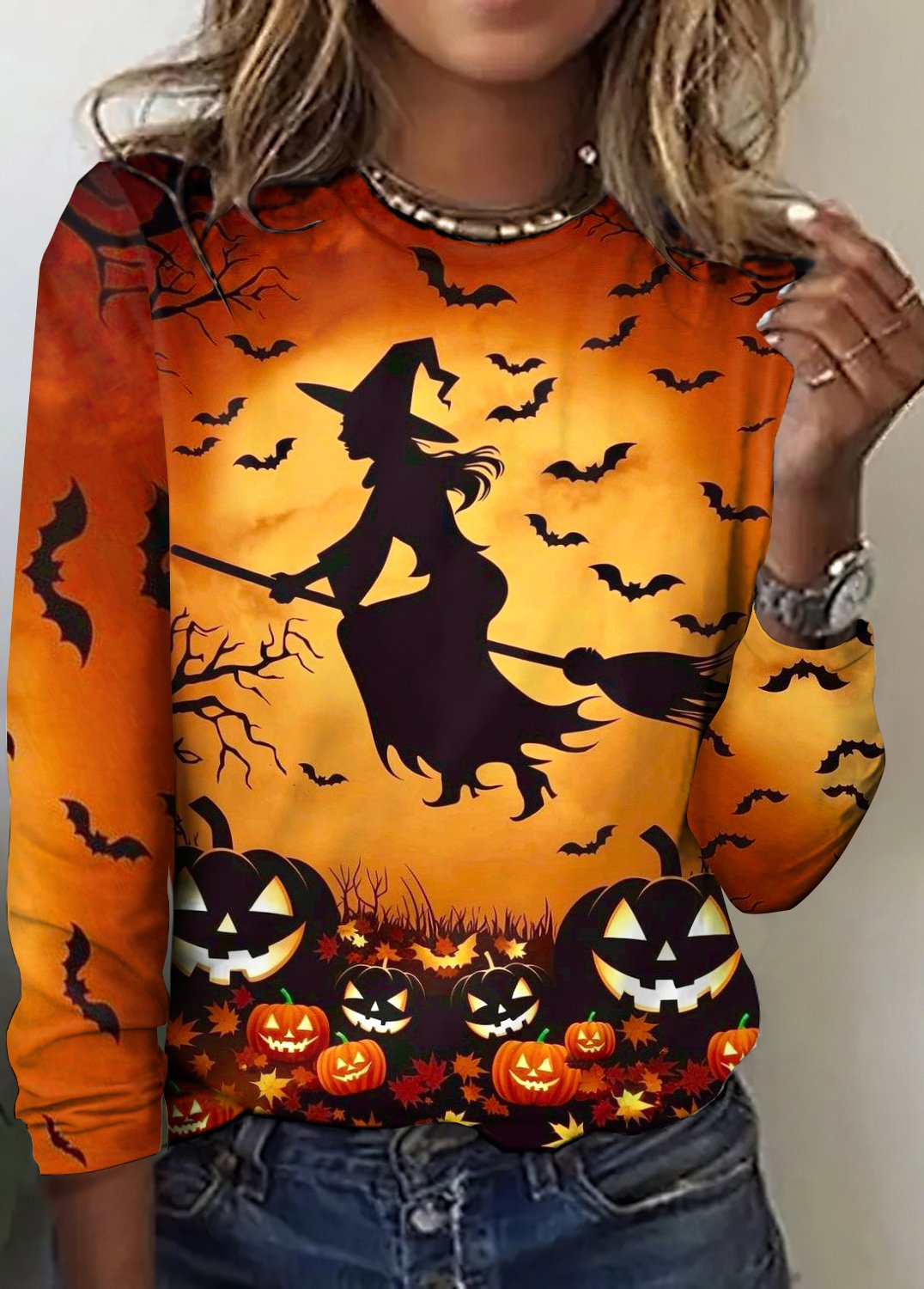 Cotton Casual Halloween T-Shirt