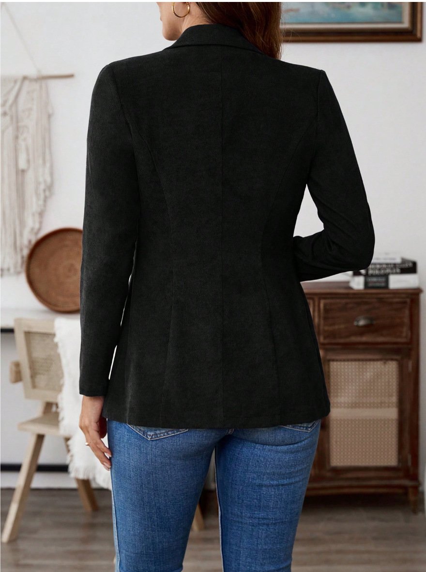 Casual Cotton Plain Regular Fit Blazer