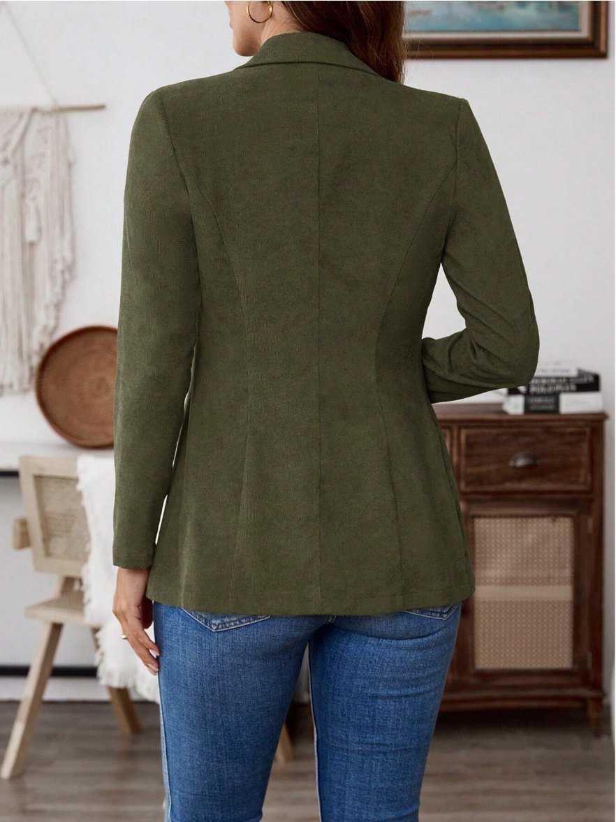 Casual Cotton Plain Regular Fit Blazer
