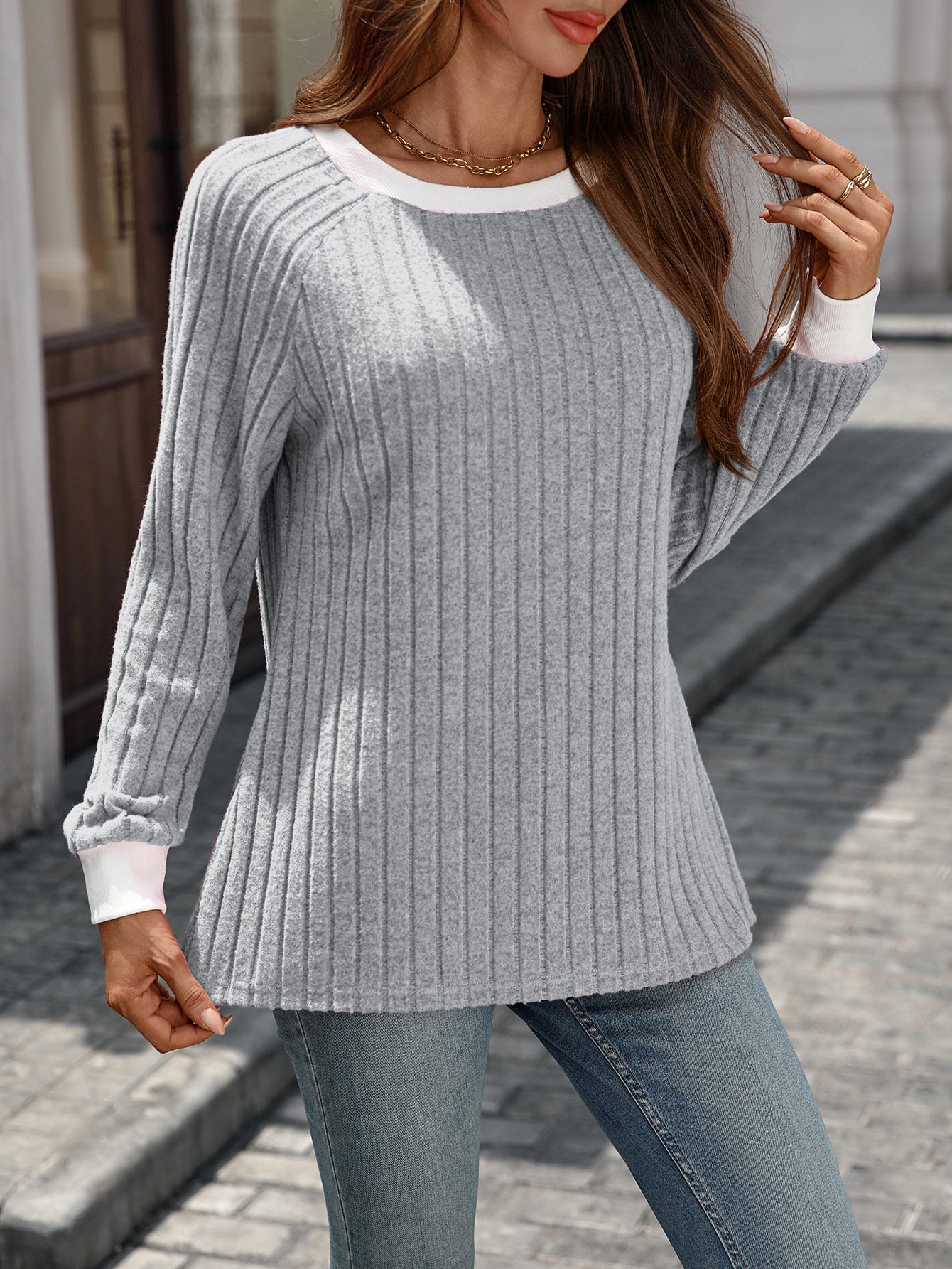Casual Cotton Regular Fit Color Block T-Shirt