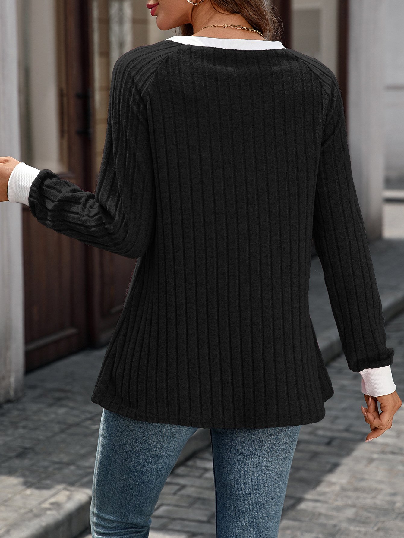Casual Cotton Regular Fit Color Block T-Shirt