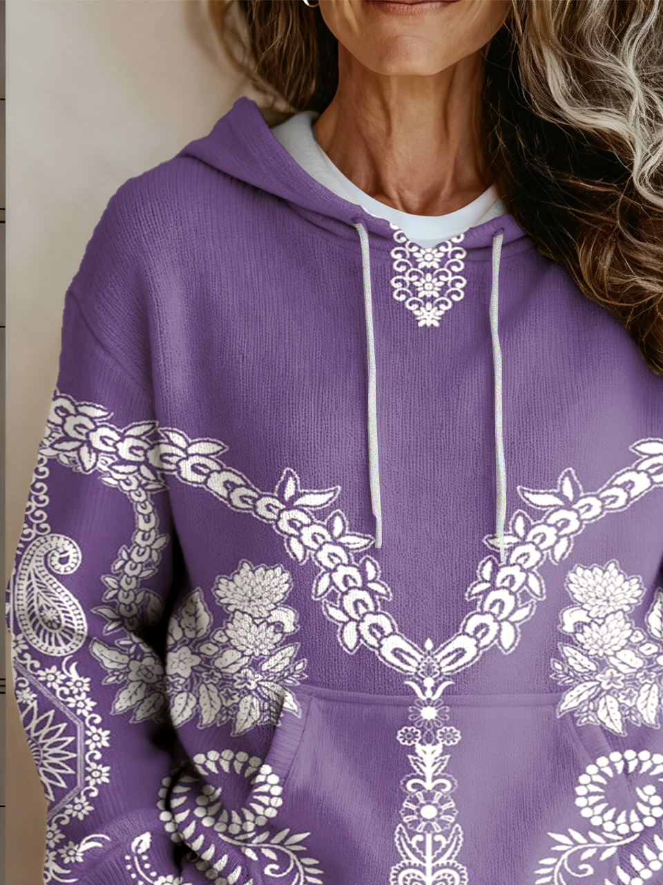 Ethnic Loose Hoodie Ethnic Sweater