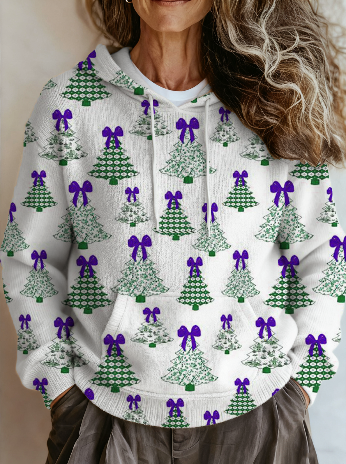 Vintage Hoodie Loose Christmas Sweater