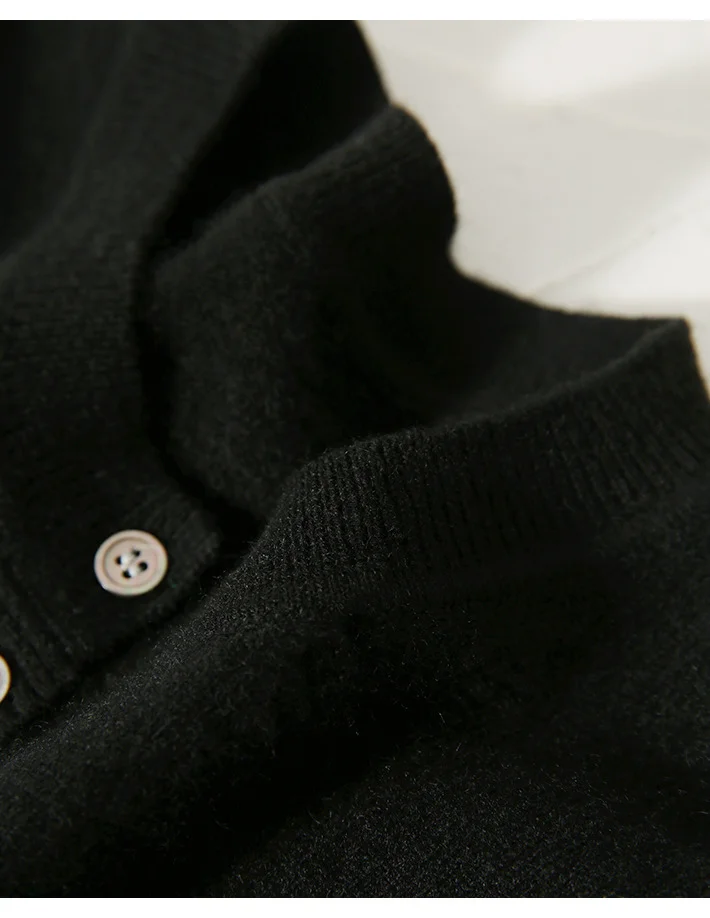 Crew Neck Simple Plain Regular Fit Cardigan