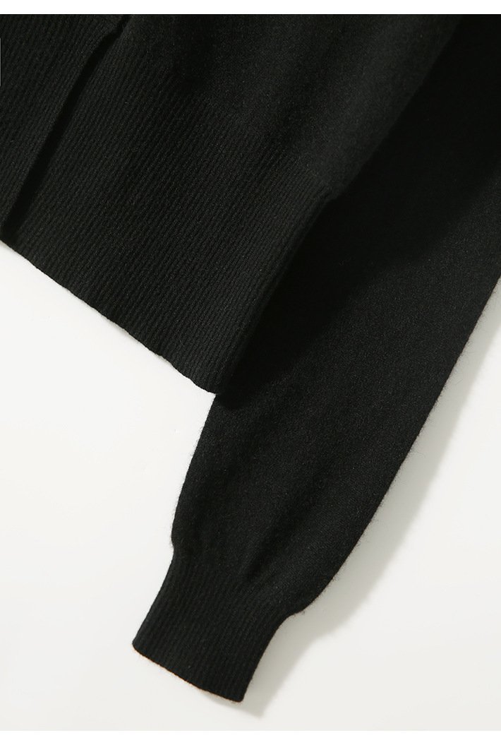 Crew Neck Simple Plain Regular Fit Cardigan