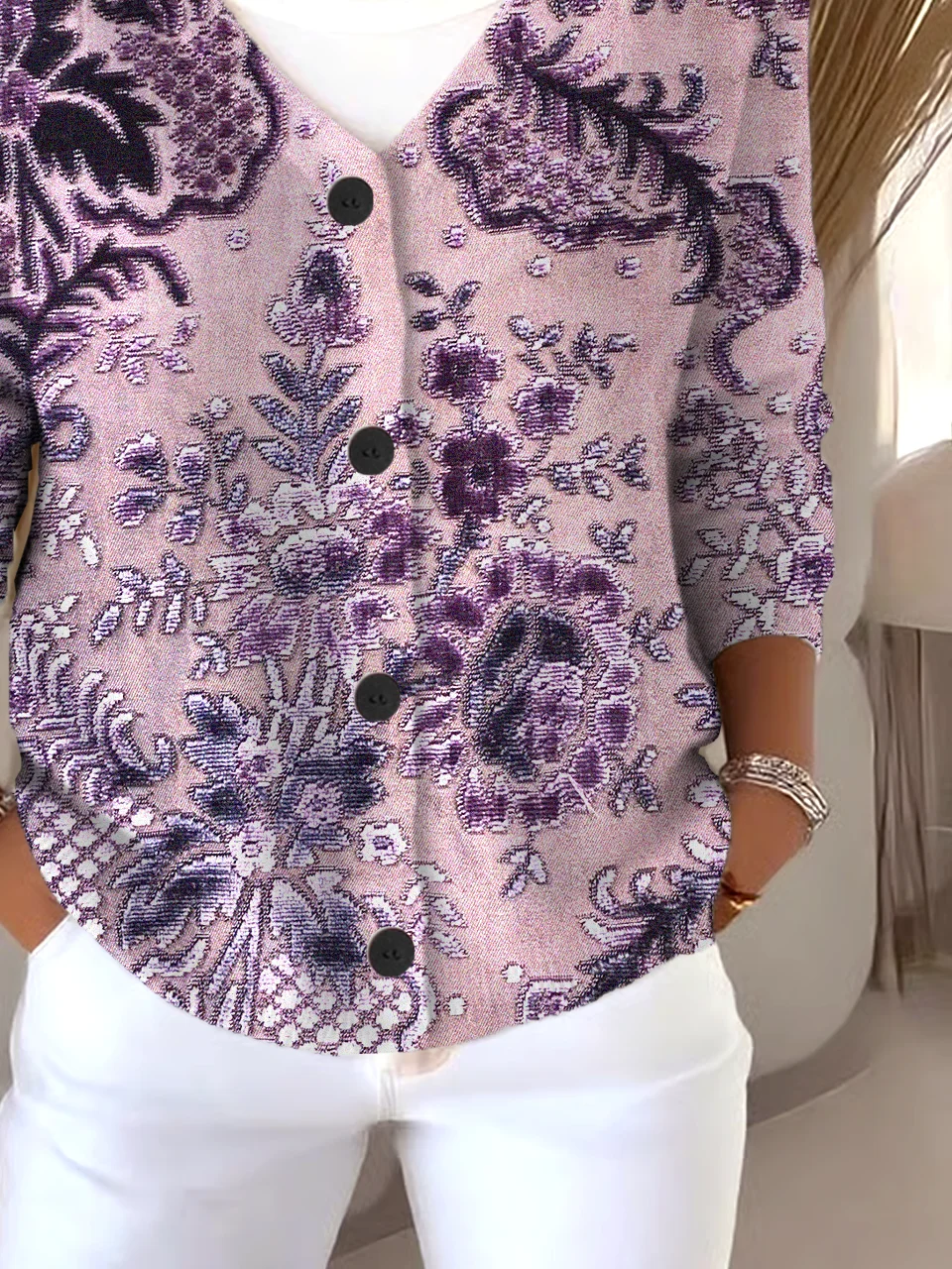 Boho Loose V Neck Cardigan