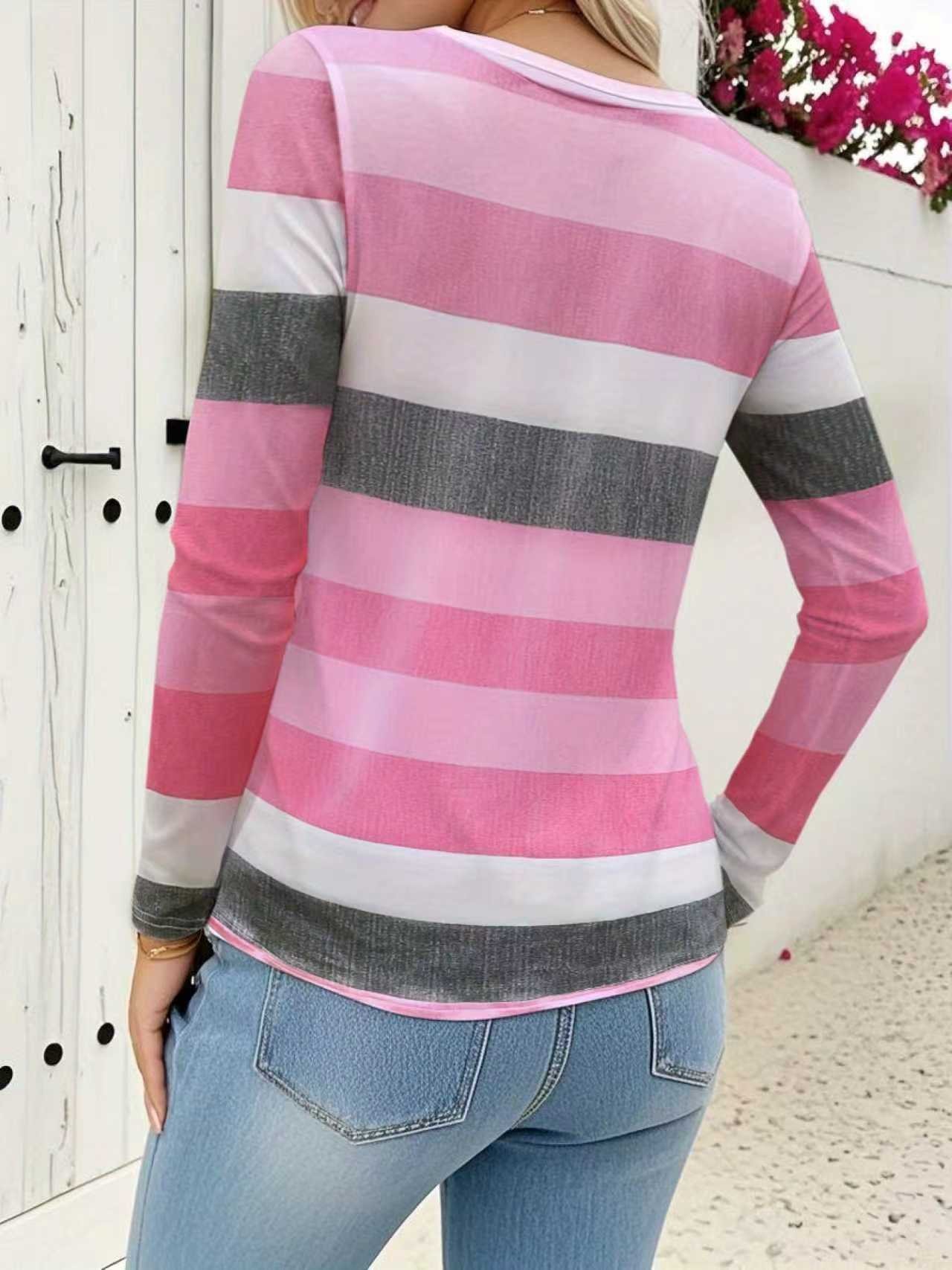 Regular Fit Geometric Casual T-Shirt