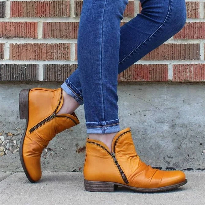 Low Heel Winter Boots