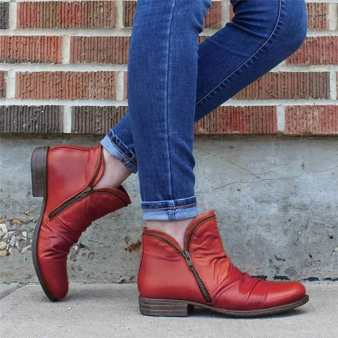 Low Heel Winter Boots