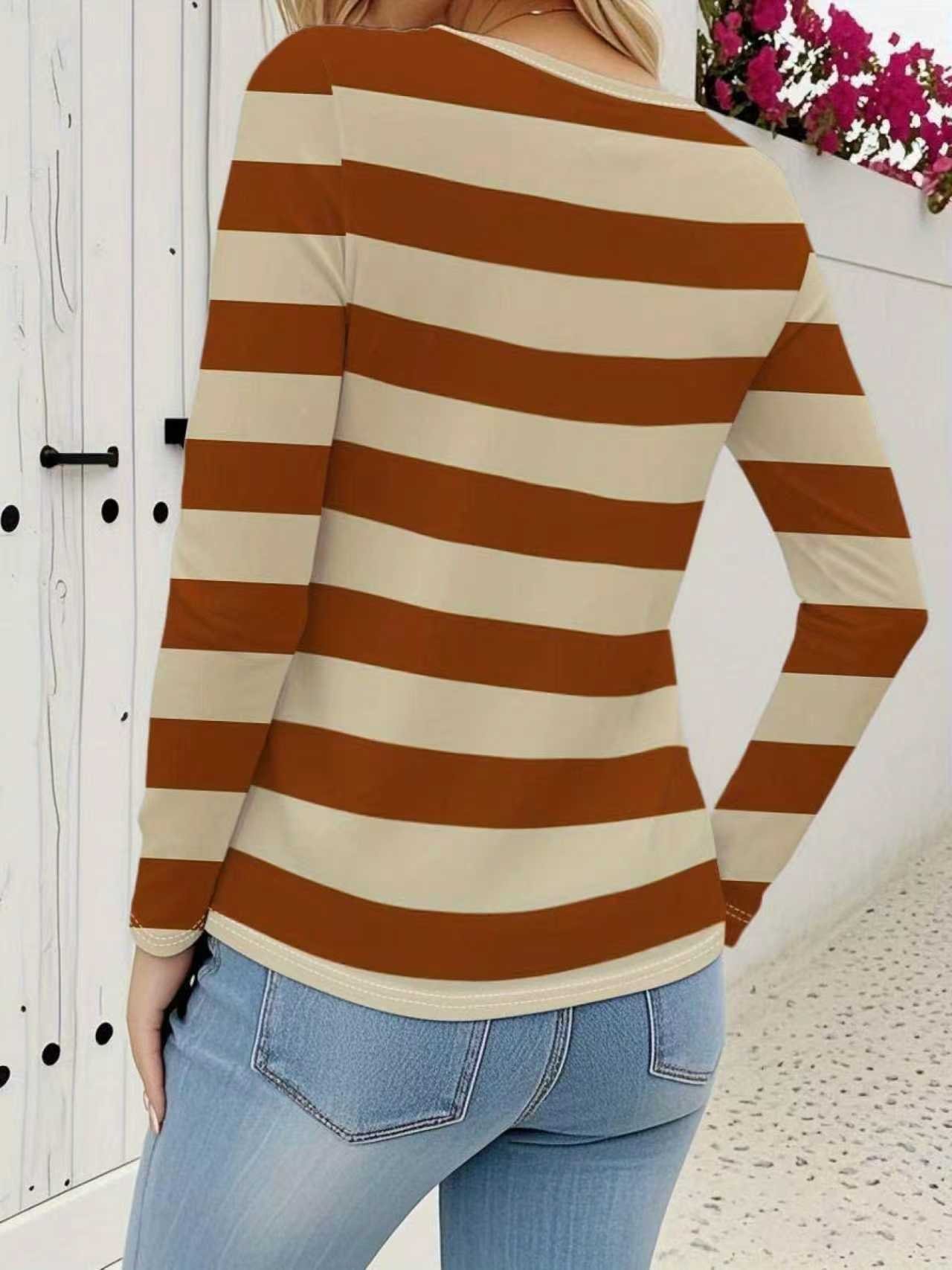 Regular Fit Geometric Casual T-Shirt