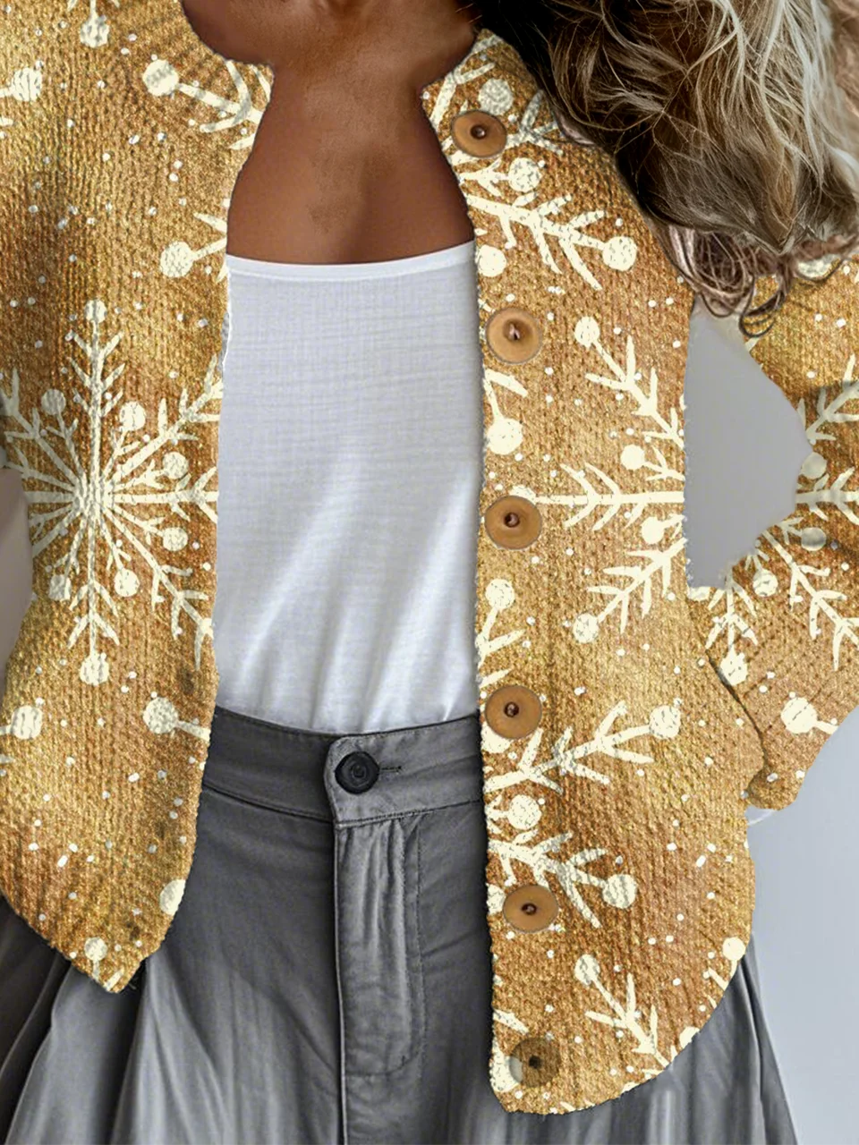 Christmas Vintage Knitted Cardigan