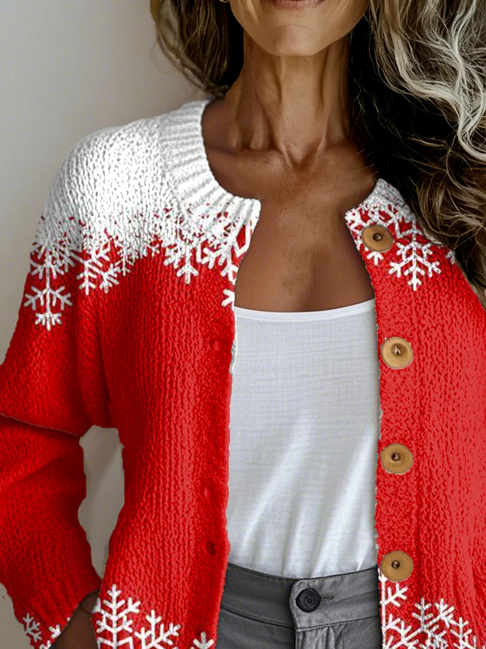 Casual Loose Christmas Knitted Cardigan