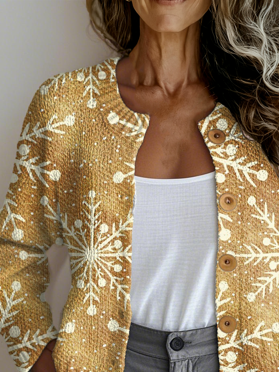 Christmas Vintage Knitted Cardigan