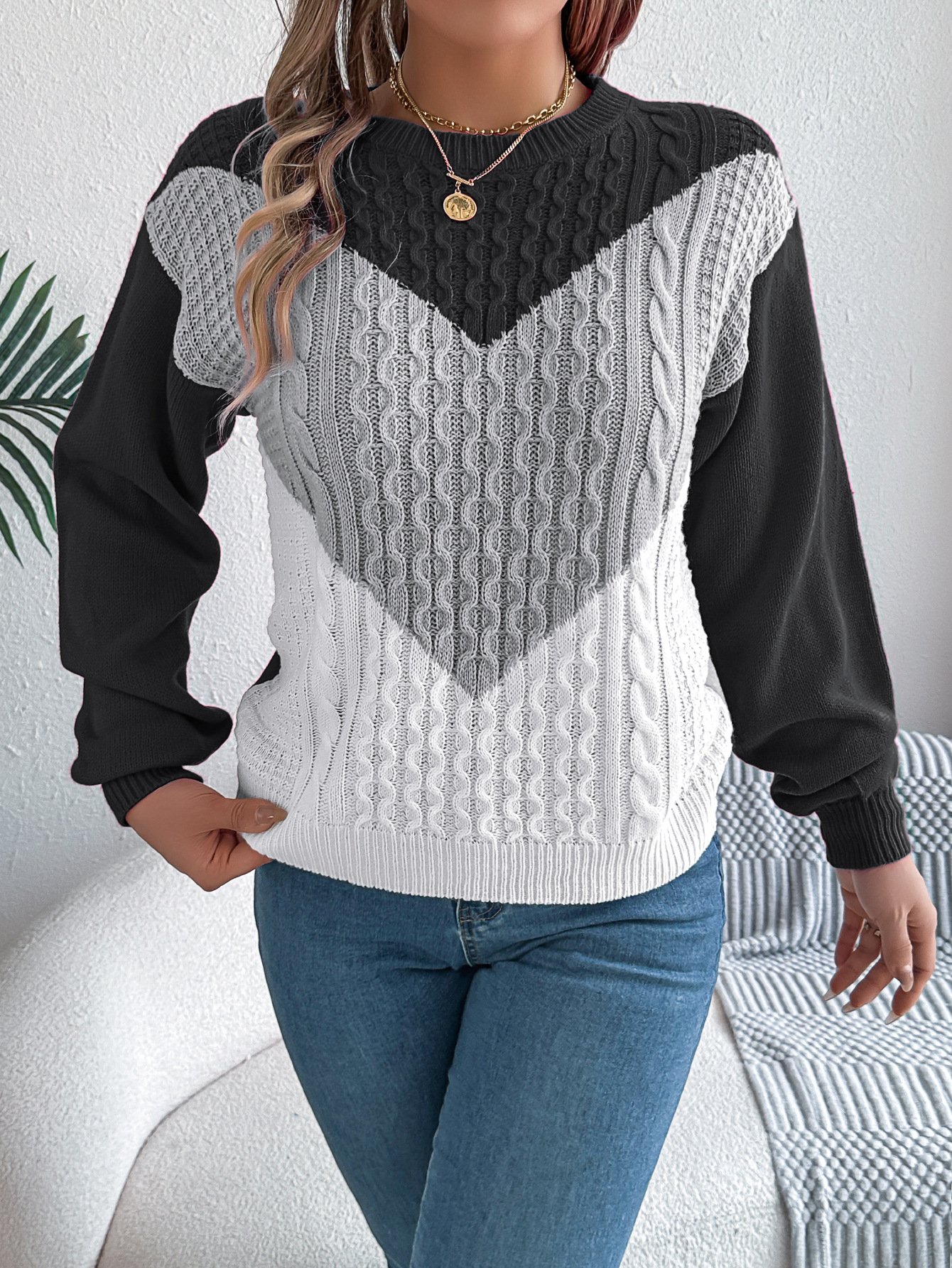Casual Regular Fit Crew Neck Sweater