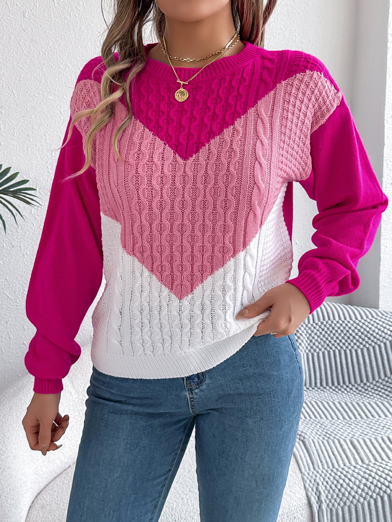 Casual Regular Fit Crew Neck Sweater