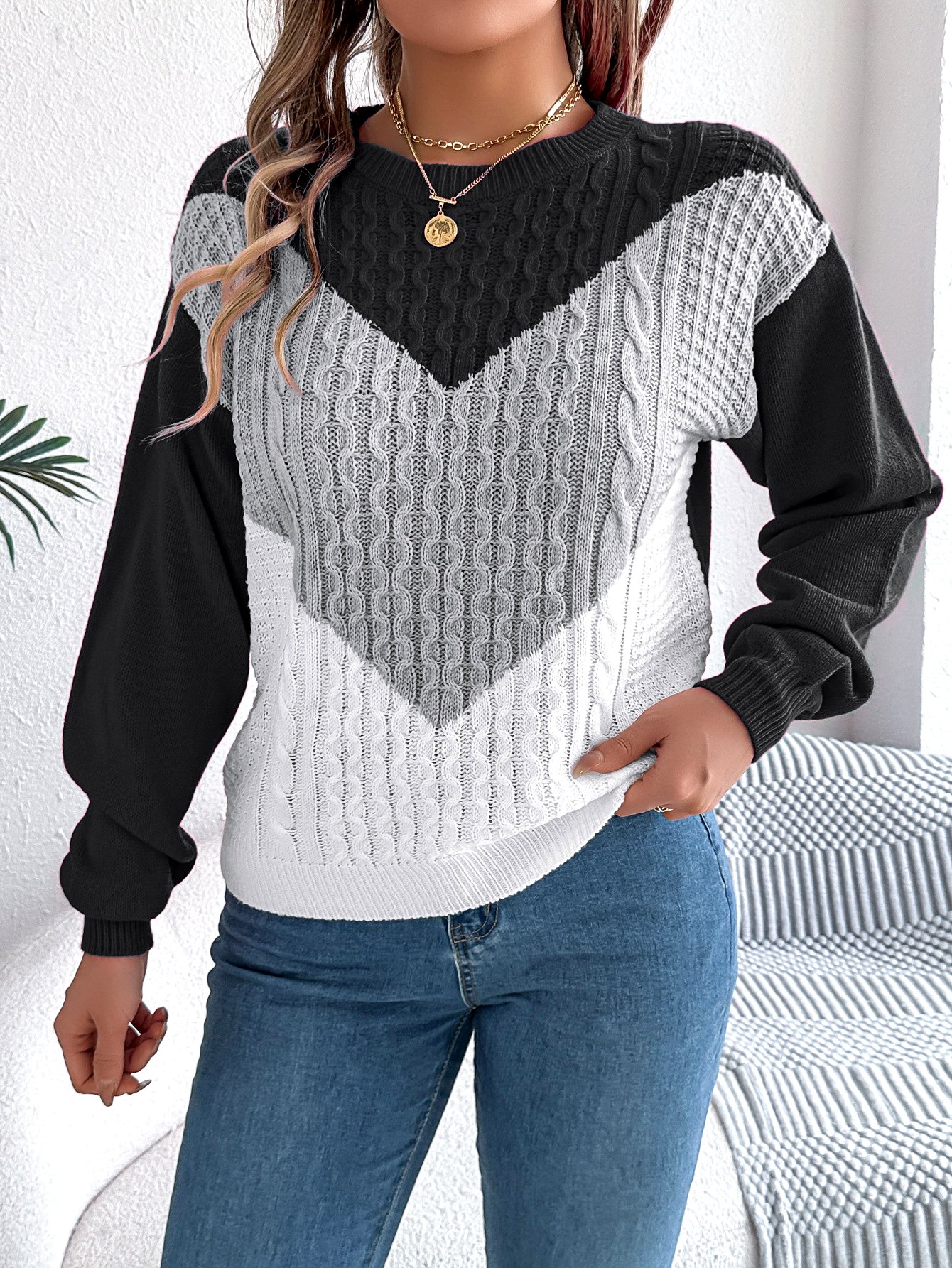 Casual Regular Fit Crew Neck Sweater