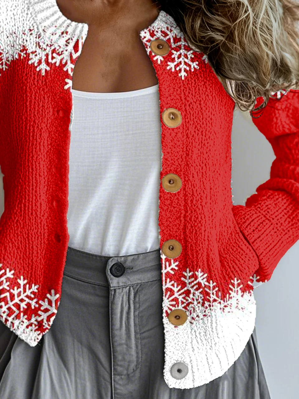 Casual Loose Christmas Knitted Cardigan
