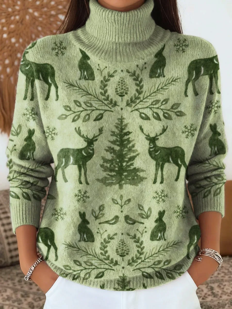 Turtleneck Loose Christmas Casual Sweater
