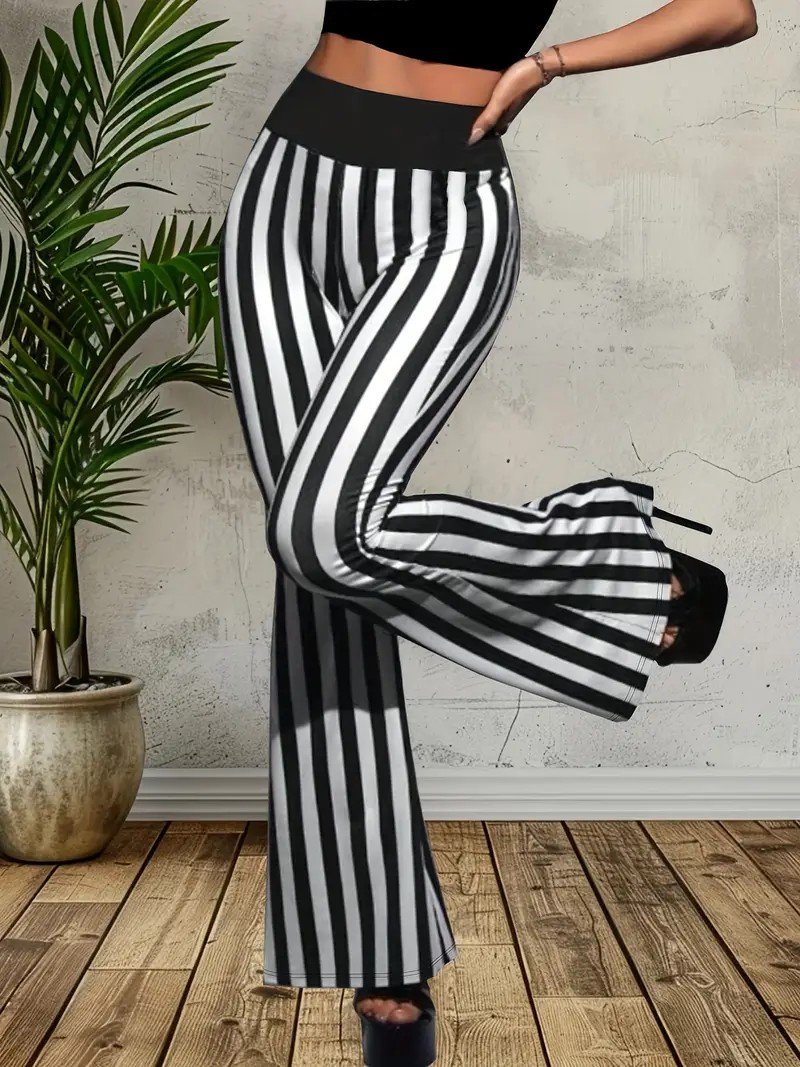 Regular Fit Geometric Casual Pants