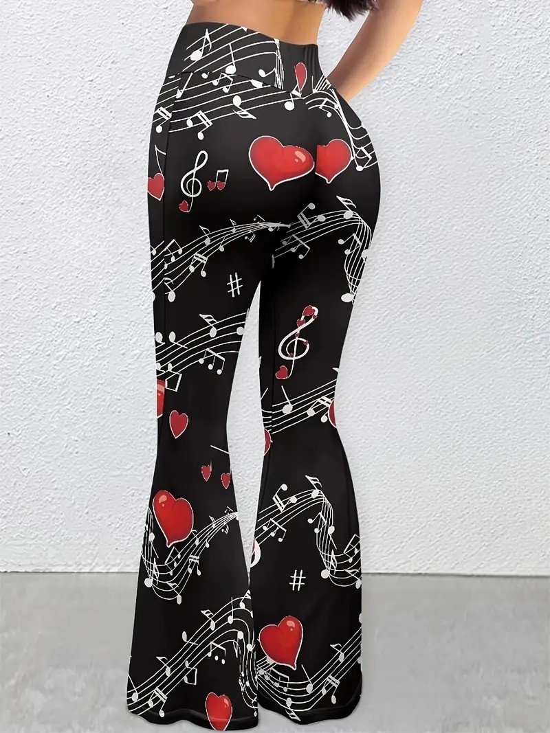 Regular Fit Geometric Casual Pants