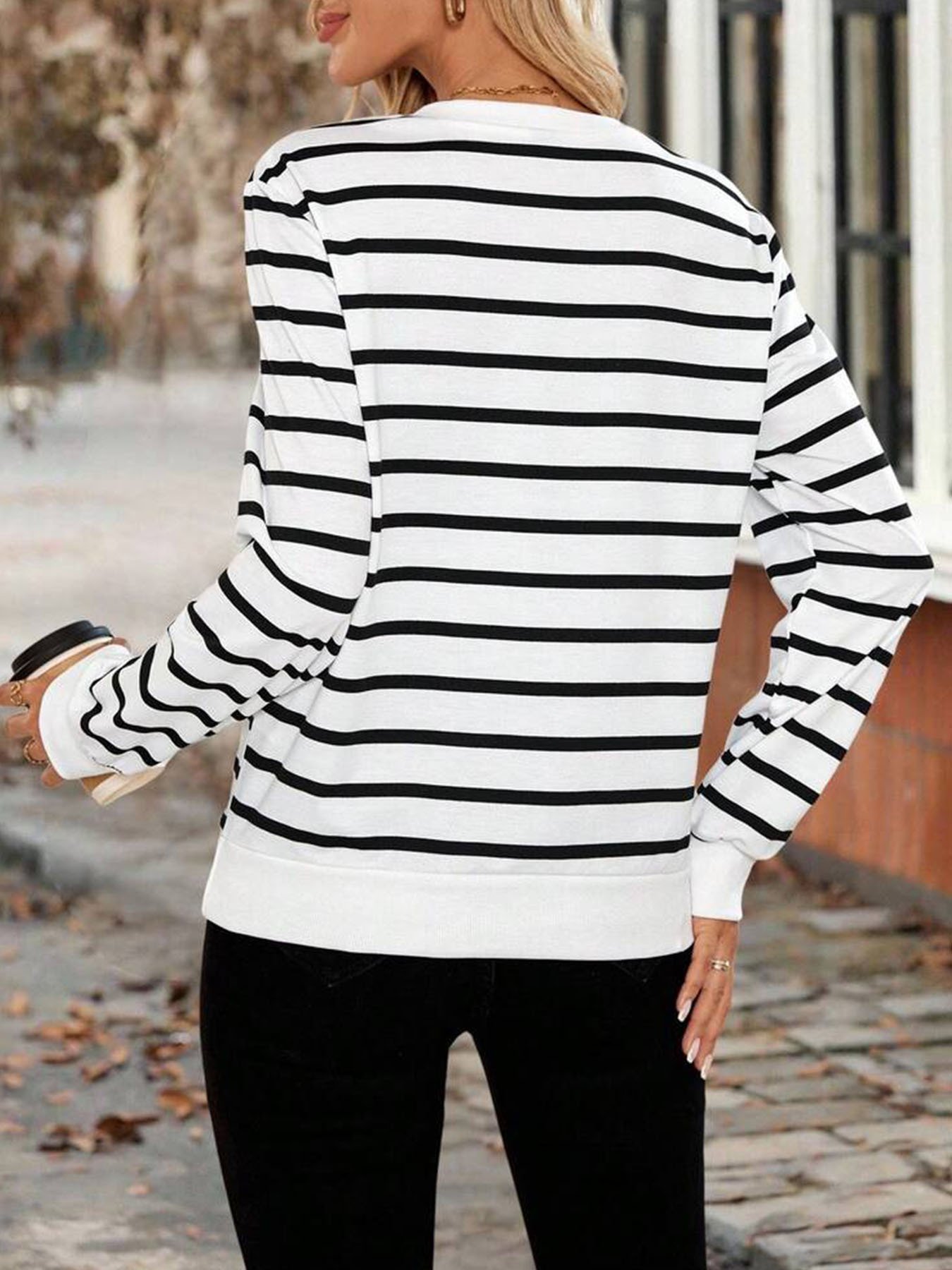 Stand Collar Cotton Casual Sweatshirt