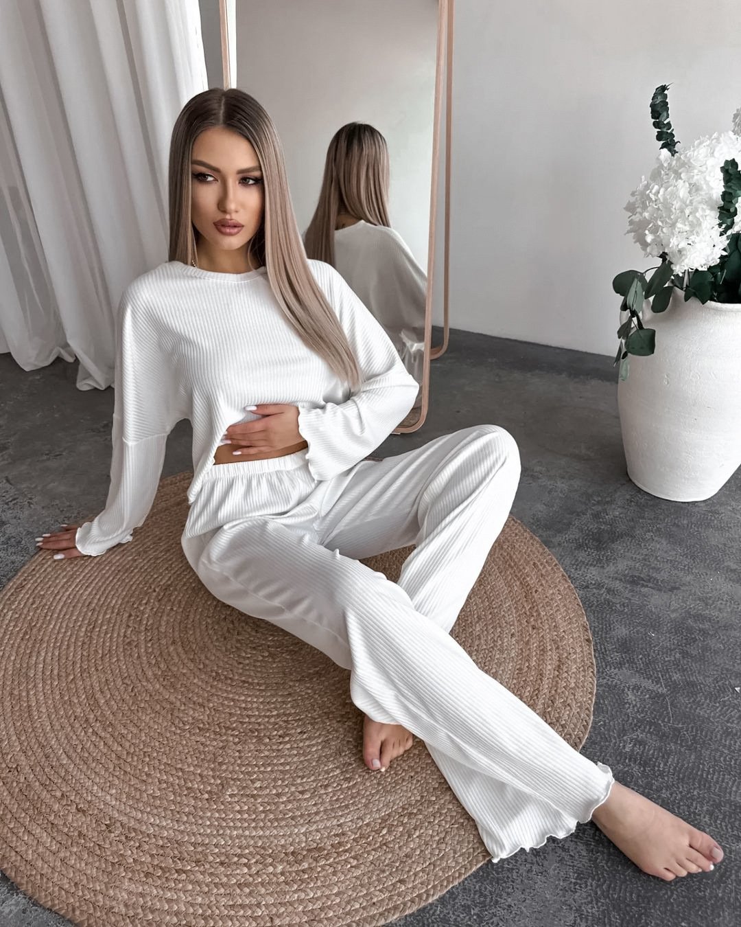Cotton Casual Two-Piece Set