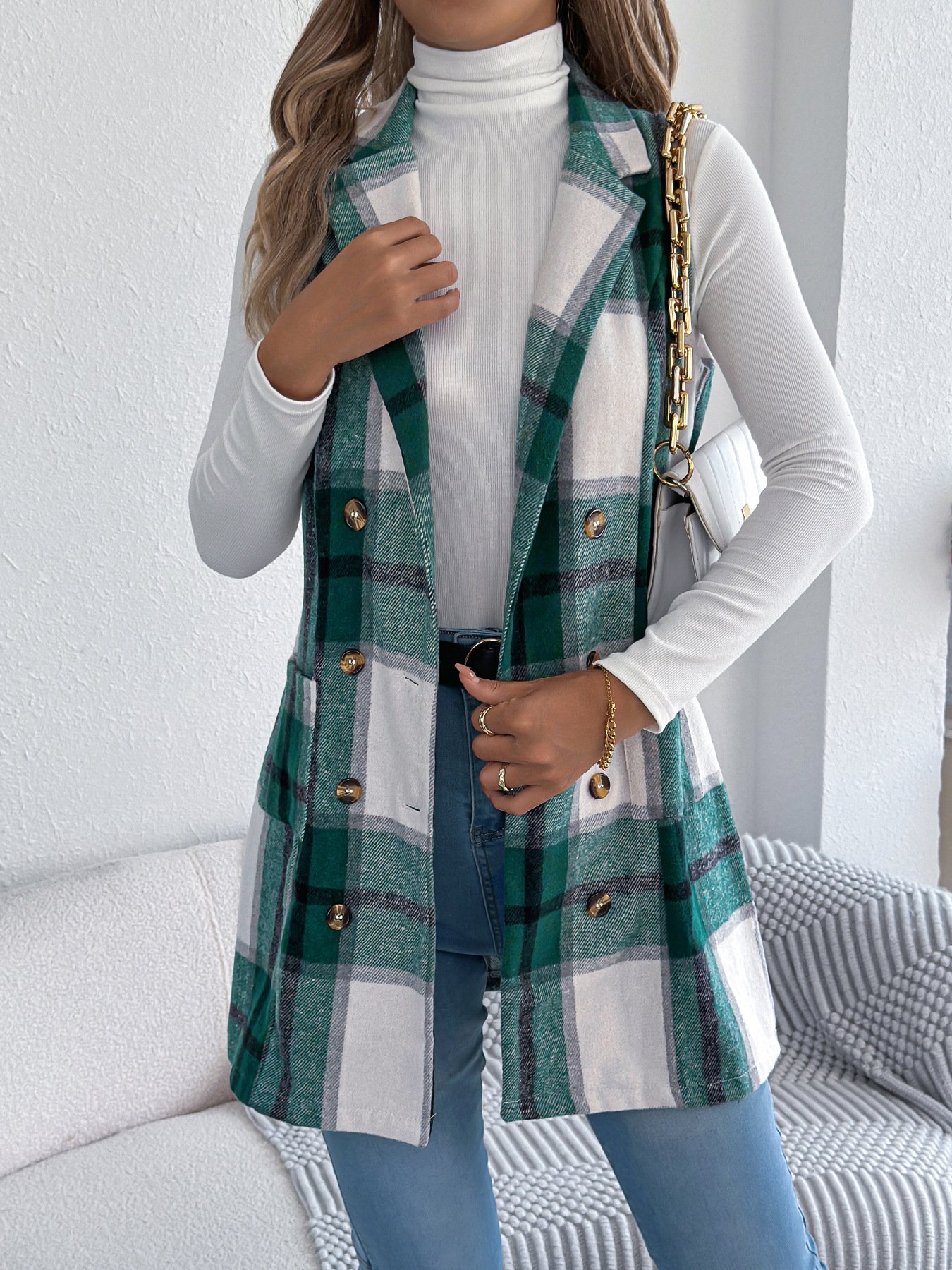 Geometric Casual Vest