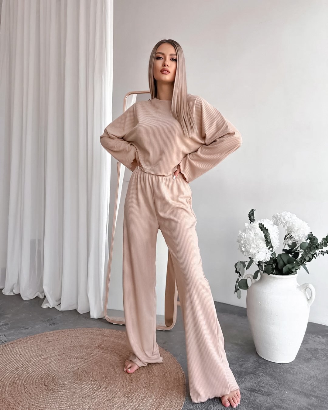 Cotton Casual Two-Piece Set