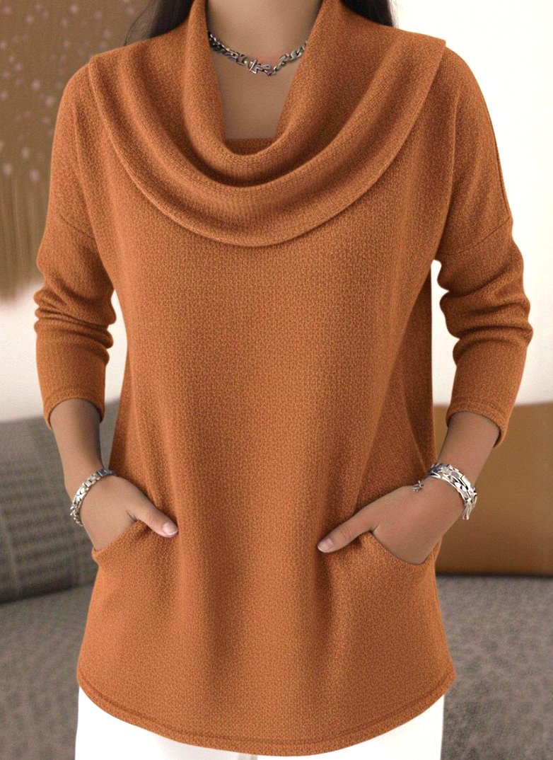 Regular Fit Casual Mock Neck T-Shirt