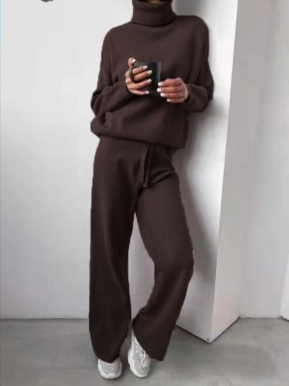 Women's Adjustable Strap Plain Daily Going Out Two-Piece Set Khaki Casual Spring/Fall Top With Pants Matching Set