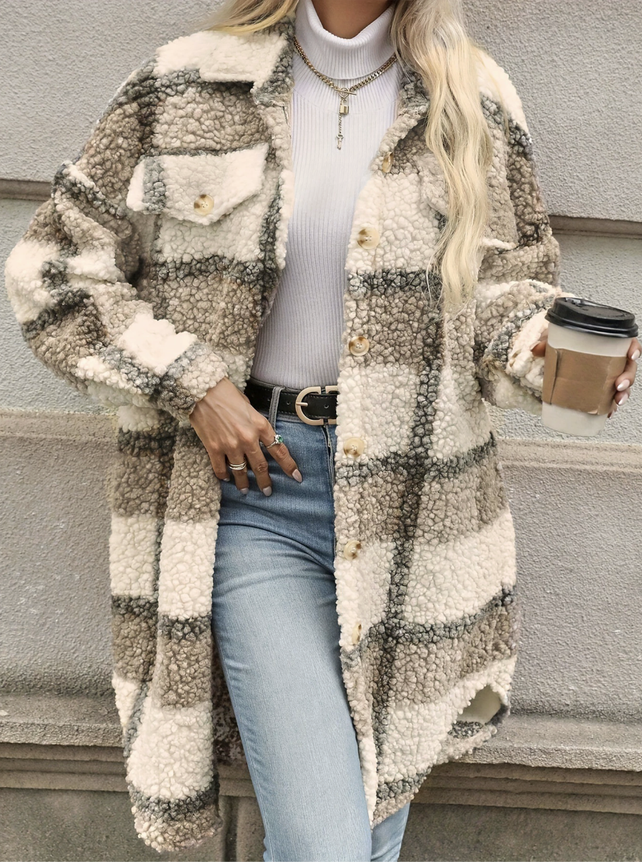 Shawl Collar Casual Trench Coat