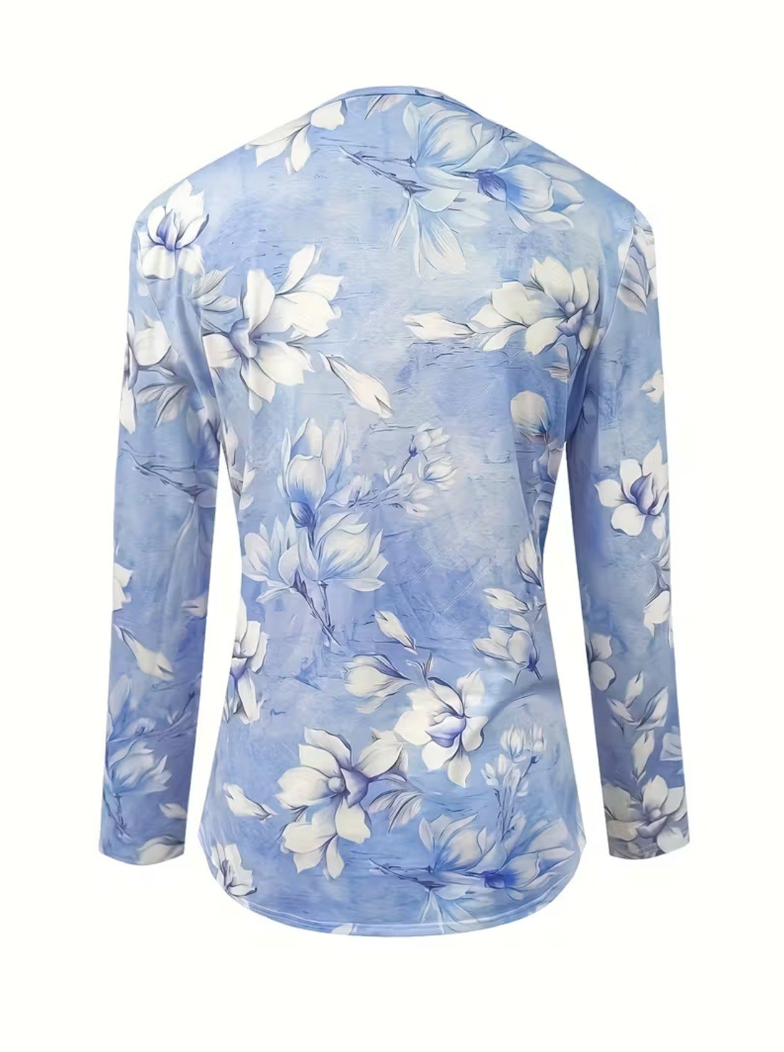 Gradient Pattern Loose Casual Others T-Shirt