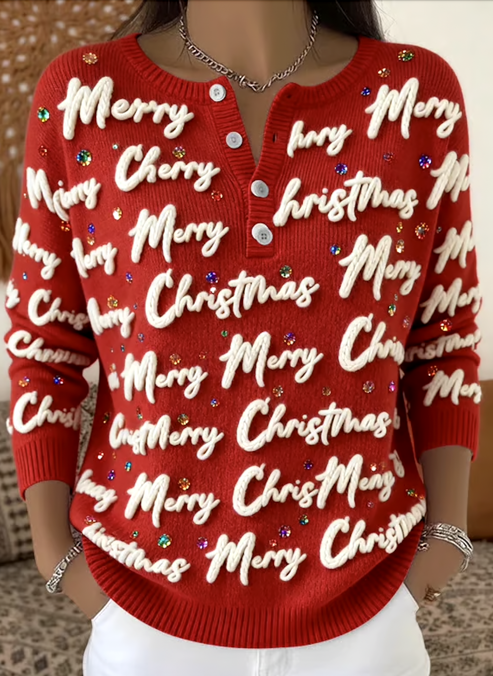 Regular Fit Casual Cotton Sweater