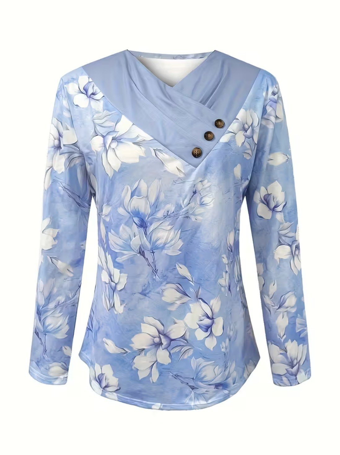 Gradient Pattern Loose Casual Others T-Shirt