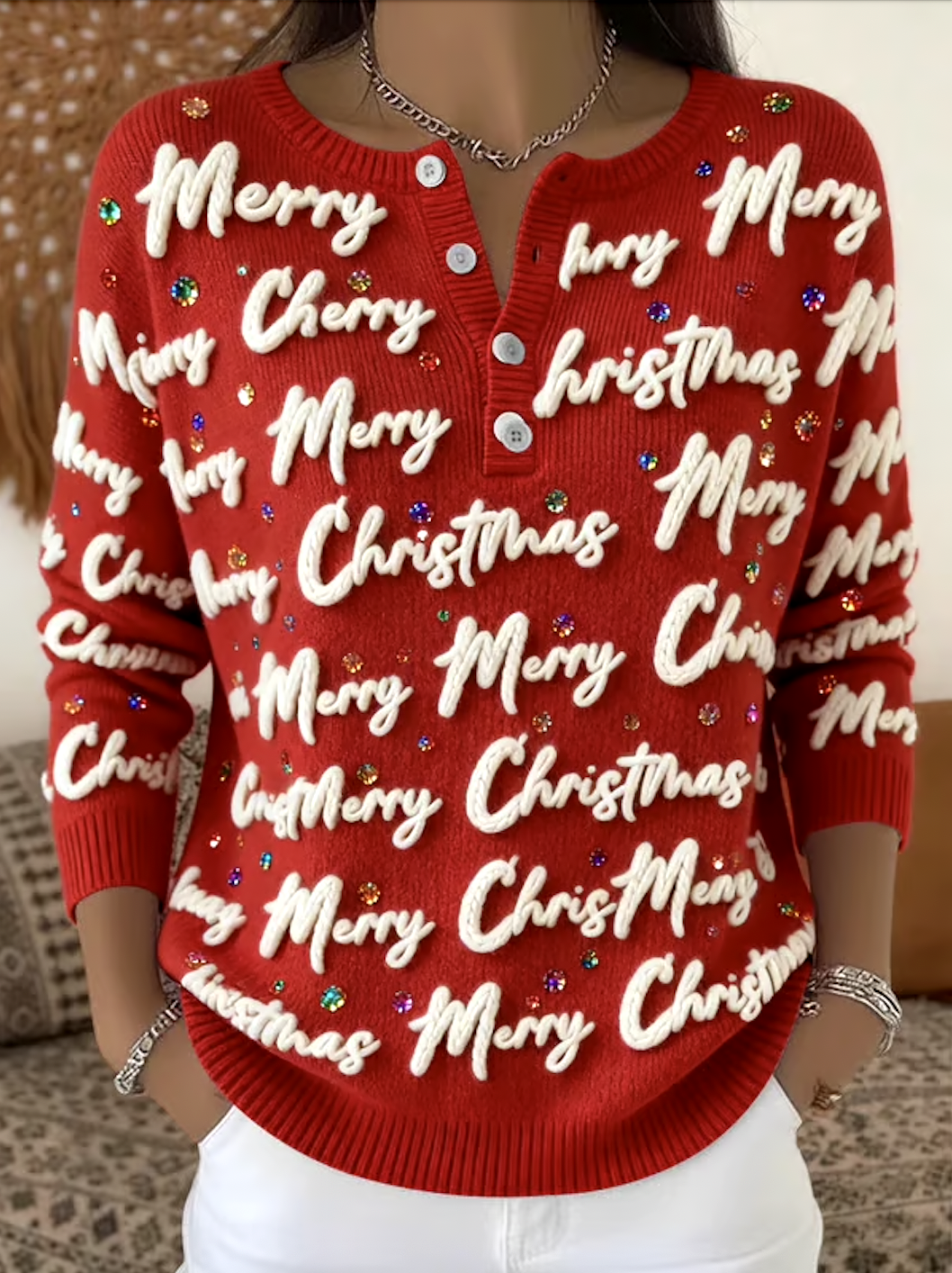 Regular Fit Casual Cotton Sweater