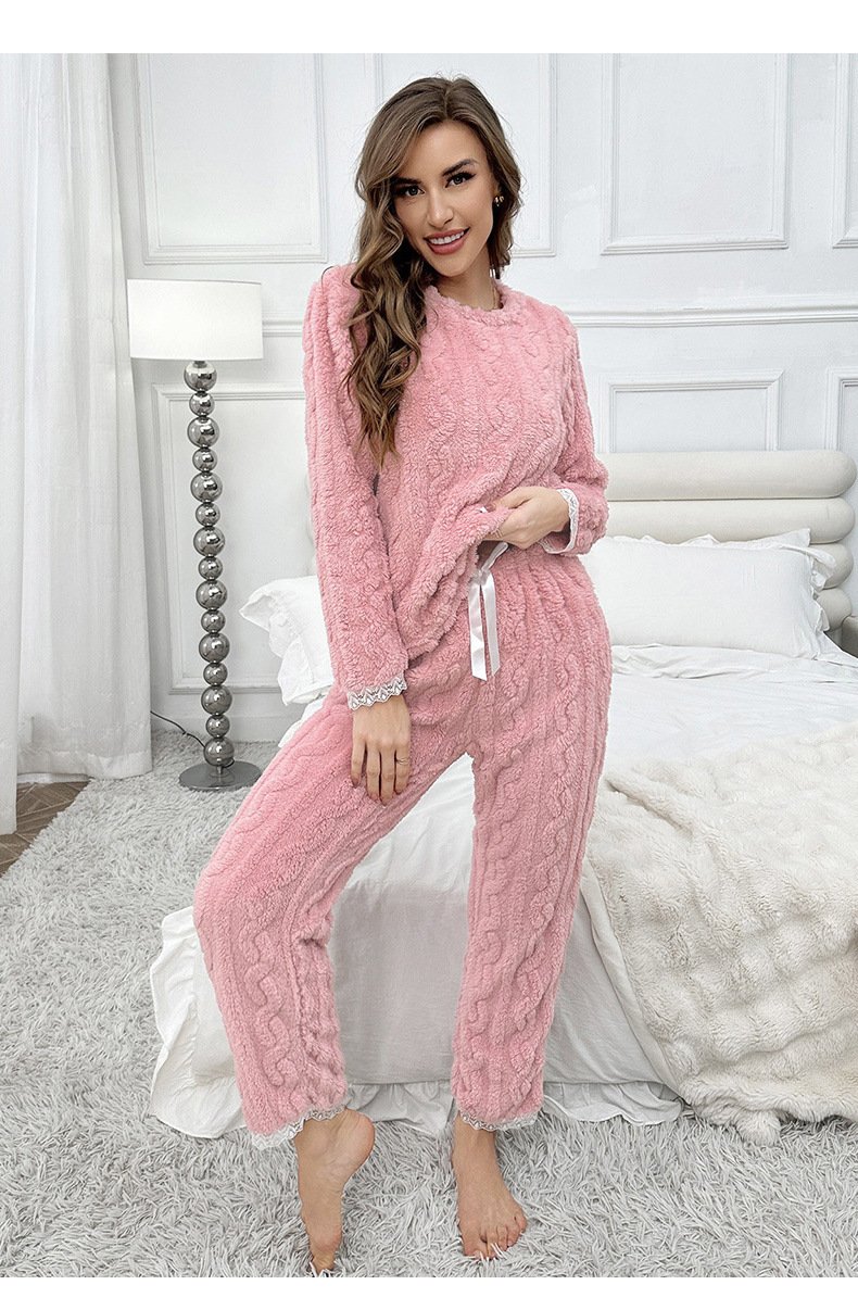 Cotton Casual Regular Fit Crew Neck Two-Piece Set