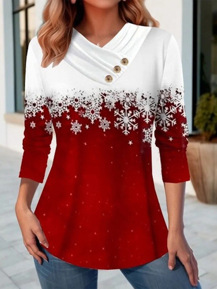 Others Christmas Casual Loose T-Shirt