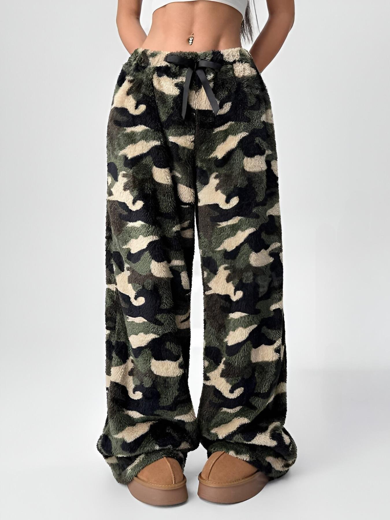 Loose Simple Leopard Pants