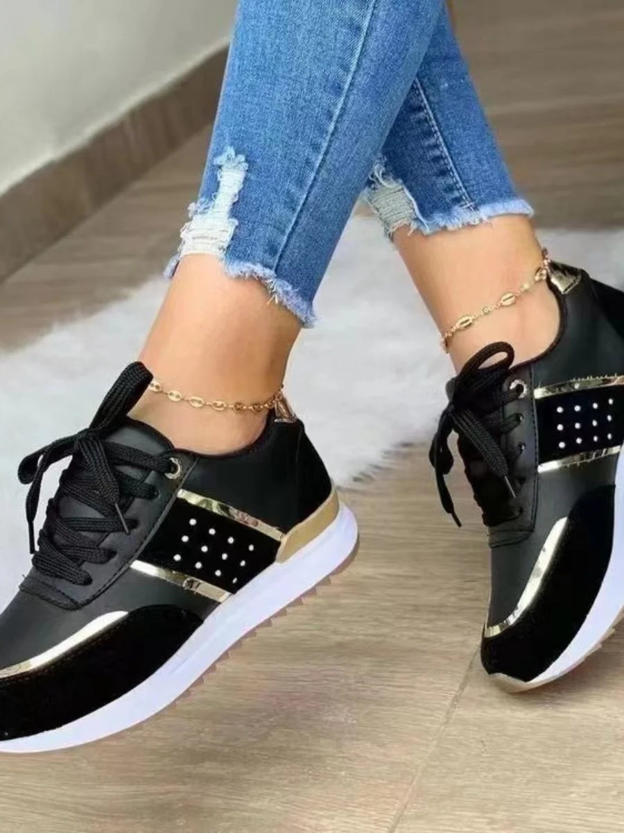 Color Block Urban Mesh Fabric All Season Shallow Shoes