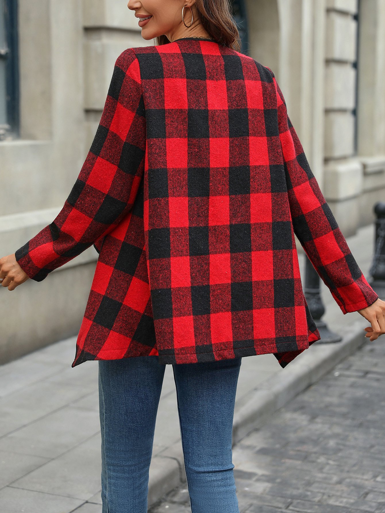 Geometric Others Simple Loose Jacket