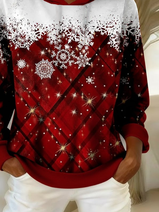 Casual Christmas Printing Hoodie