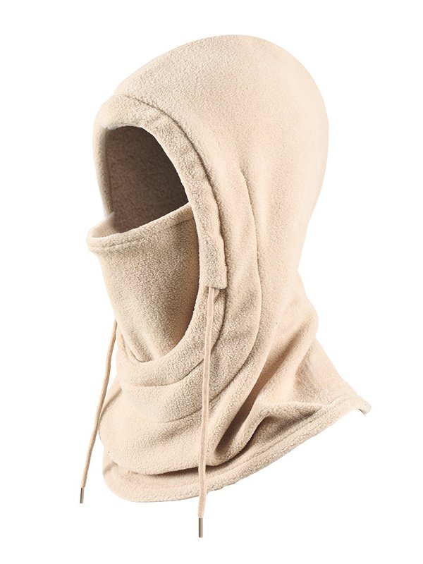 Winter Outdoor Cycling Hat Skiing Windproof Cold-proof Warm Plus Velvet Thick Neck Protection Polar Fleece Mask
