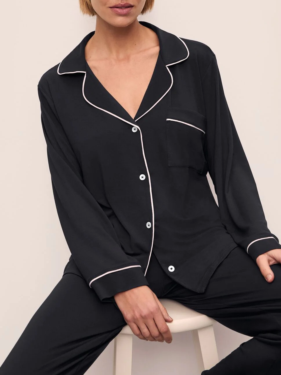 Modal Long-Sleeved Trousers Pajamas Set Home Clothes