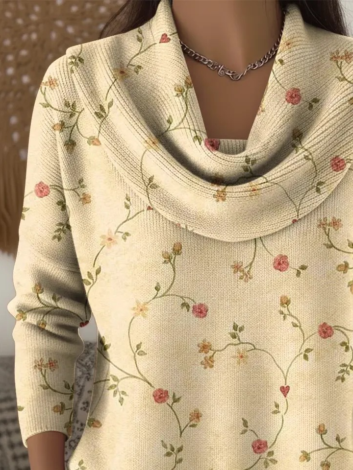 Vintage Others Floral Loose Sweater
