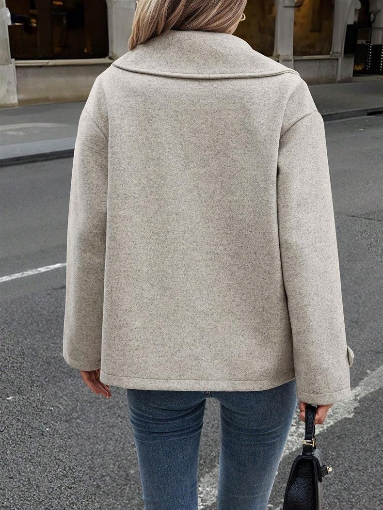 Plain Casual Regular Fit Jacket