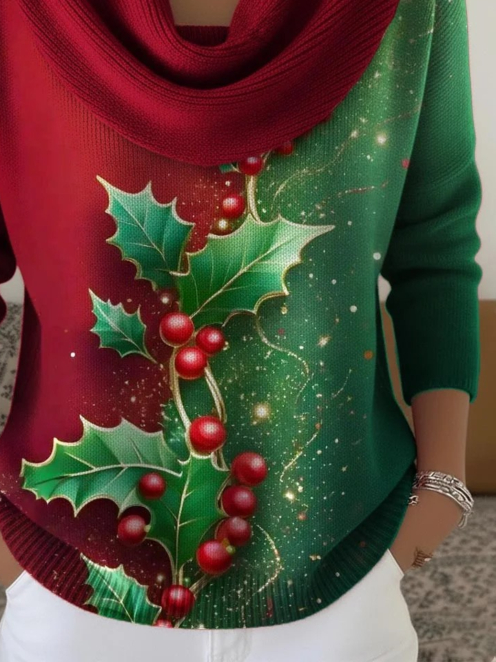 Color Block Loose Simple Others Sweater
