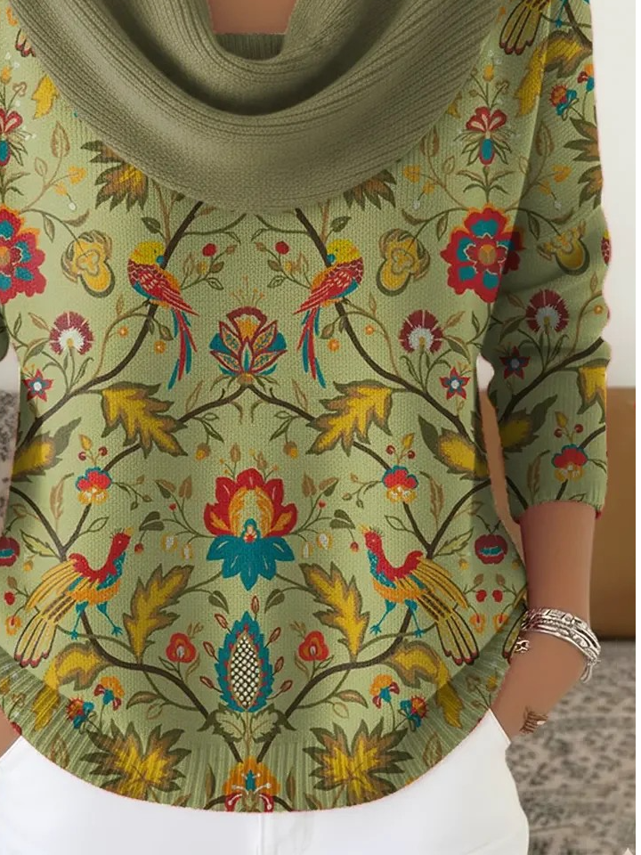 Casual Others Loose Nationality/Ethnic Sweater