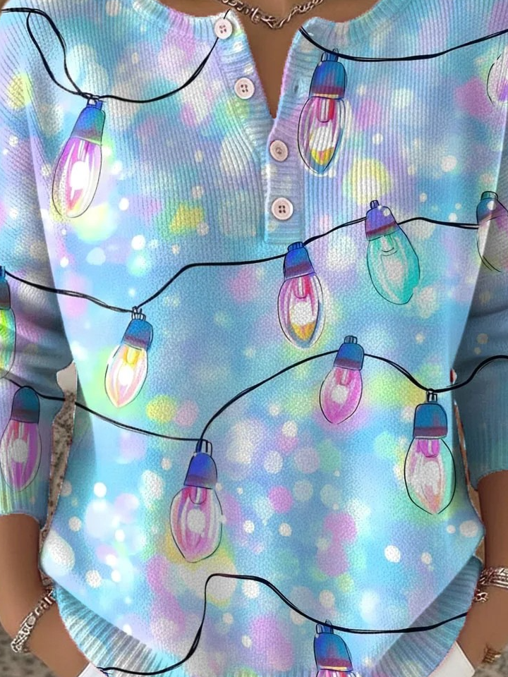 Christmas Casual Loose Crew Neck Sweater