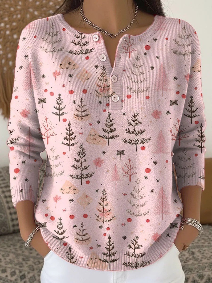 Loose Christmas Casual Crew Neck Sweater