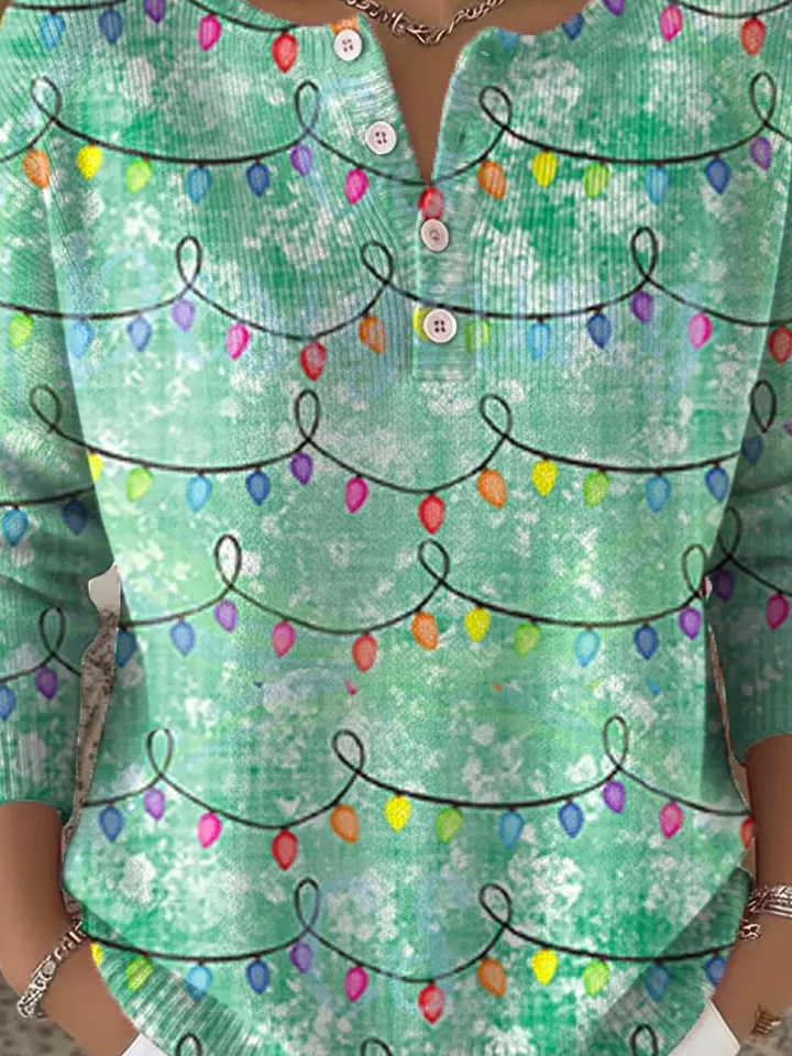Christmas Casual Loose Crew Neck Sweater